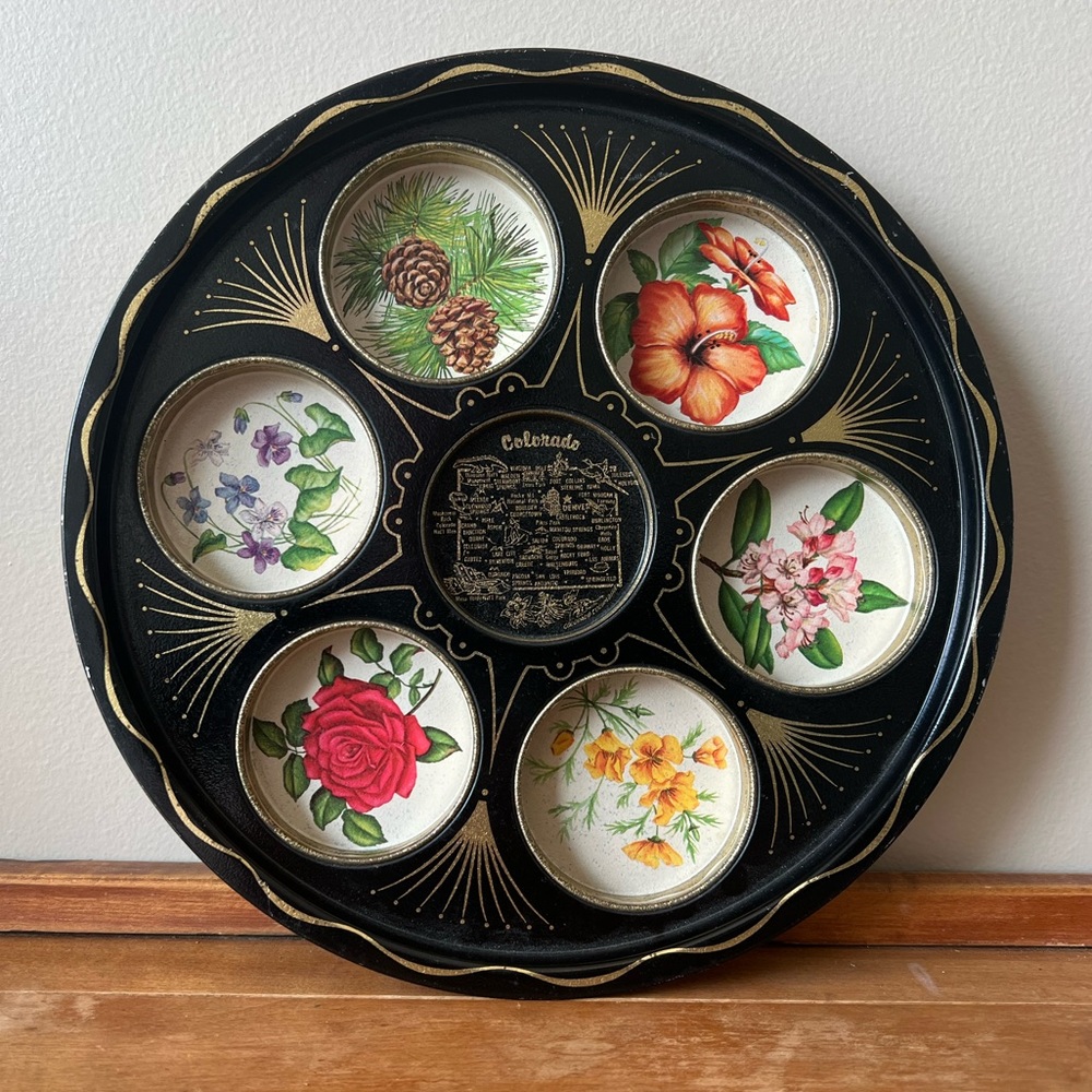 Vintage Mid-Century Colorado Collectible Serving Tray